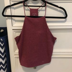 Maroon crop top